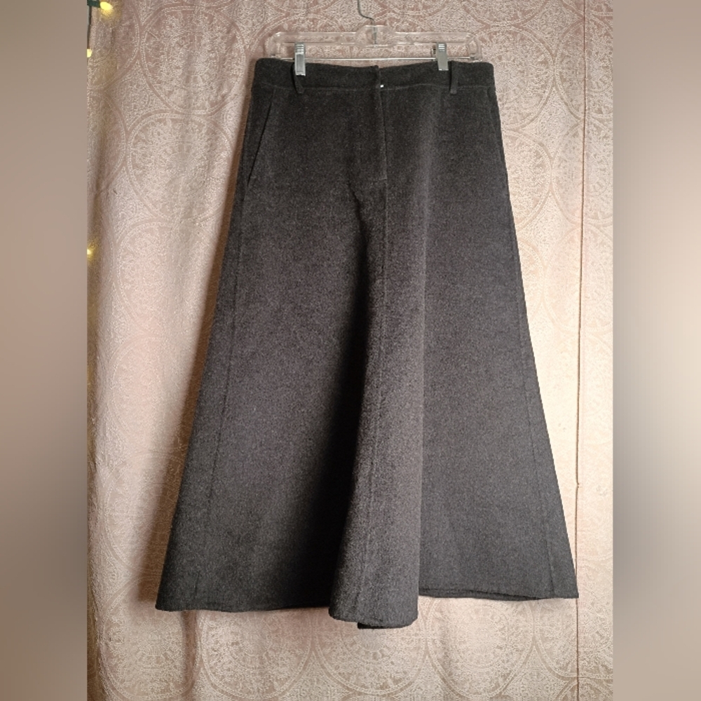 Zara Gray Wide-Leg Skirt